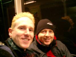 Martin and Scott on the T