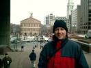 Scott with Faneuil Hall in the background