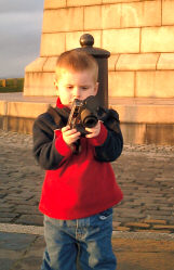 Alex at the top of Dundee Law