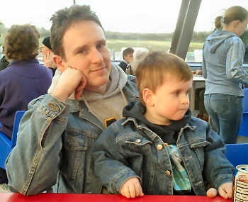 Alex and Martin at the Falkirk Wheel