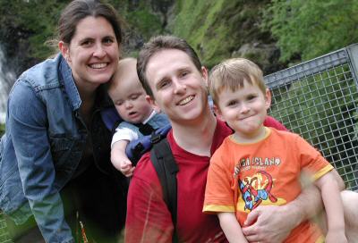 The Sutherlands at Grey Mare's Tail