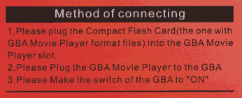 GBA Movie Player instructions