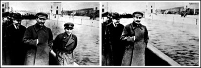 Stalin with (and without) Nikolai Yezhov
